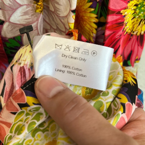 Borgo De Nor Multicolored Cotton Demi Dress in Over the Rainbow Dress Sz. 12 NWT - Picture 8 of 8